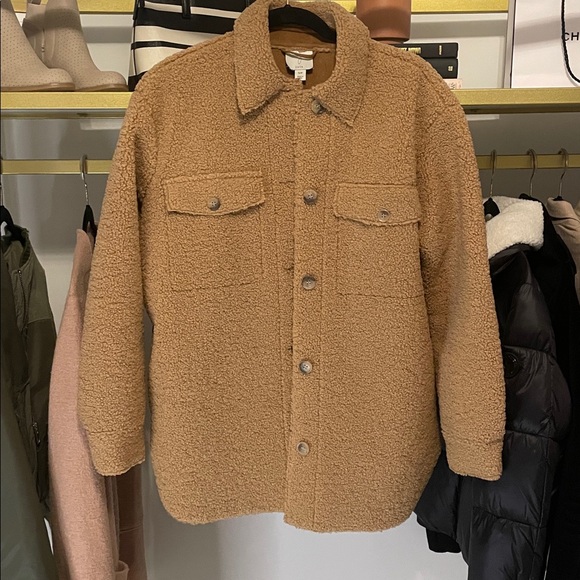 Joie Camel Teddy Jacket with Pockets - Picture 7 of 7